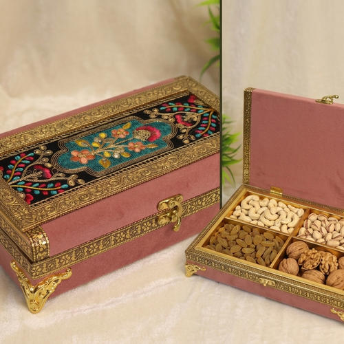 Premium Handmade Raksha Bandhan Gift Box with Rakhi and Message Card