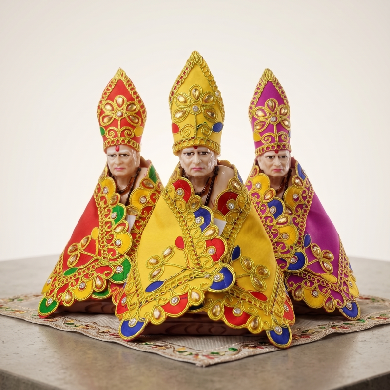 Swami Swamartha Sai Baba Embroidery Dress